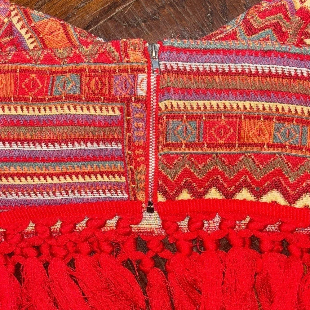 Geometric Aztec Fringe cider matching set